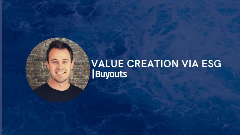 Buyouts: Value Creation via ESG